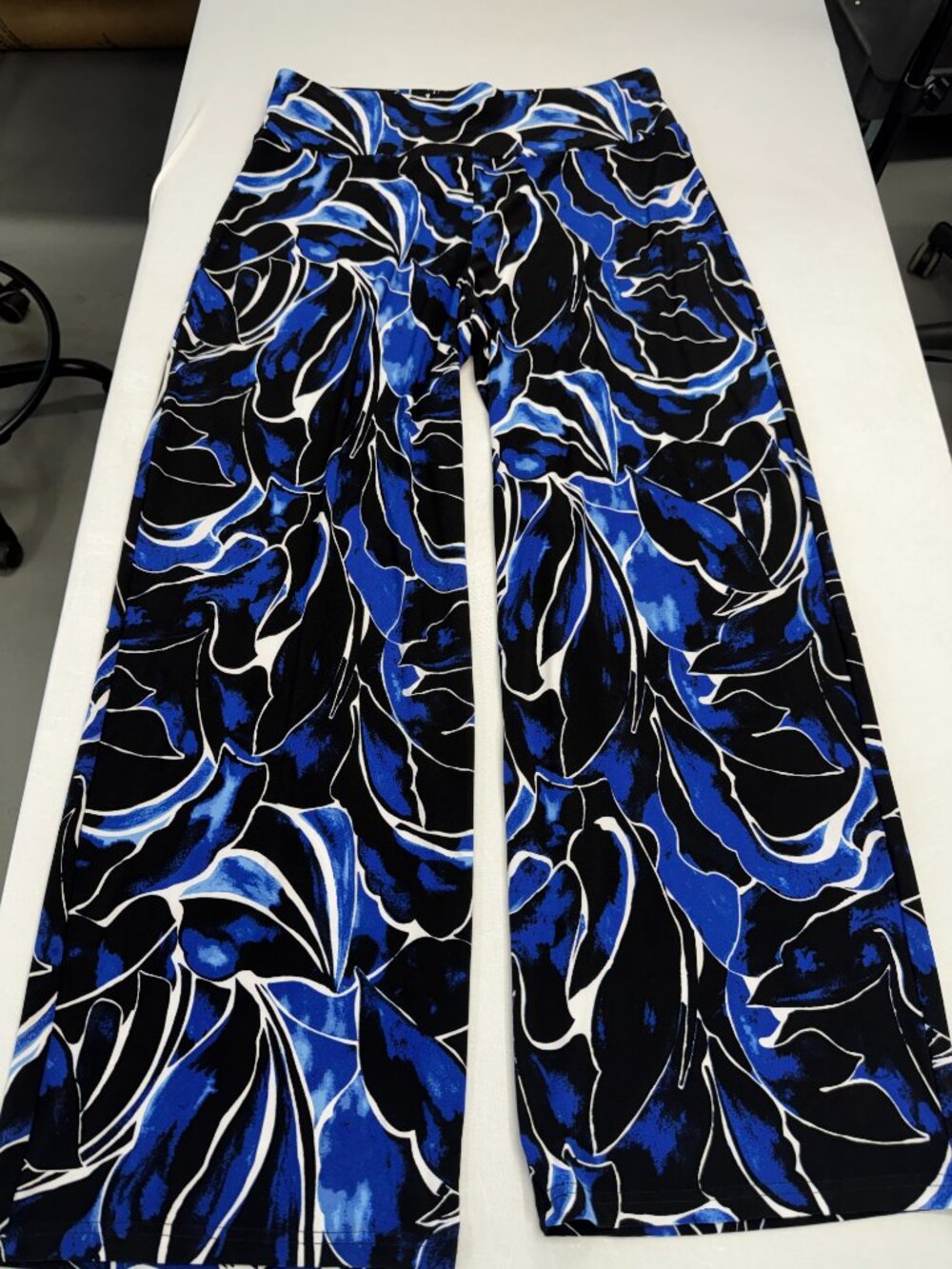 Anne Klein Black Palazzo Wide Leg Pants Stretchy Sz L NWT - Picture 9 of 9